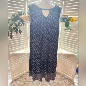 NINE BRITTON NEW KEY HOLE GEOMETRIC SHIRT DRESS SIZE 2X
